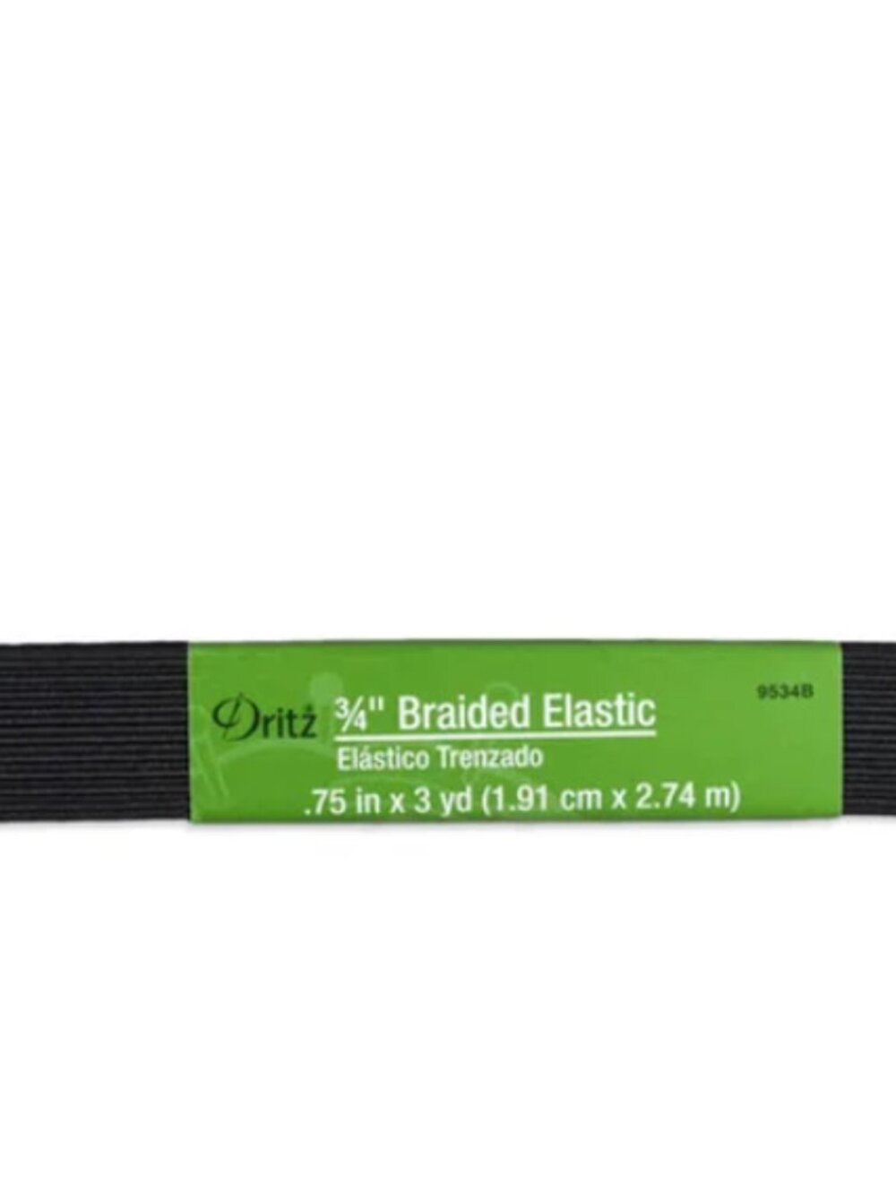 Dritz 3/4" Black Braided Elastic - 3 Yards NIP - Picture 3 of 3